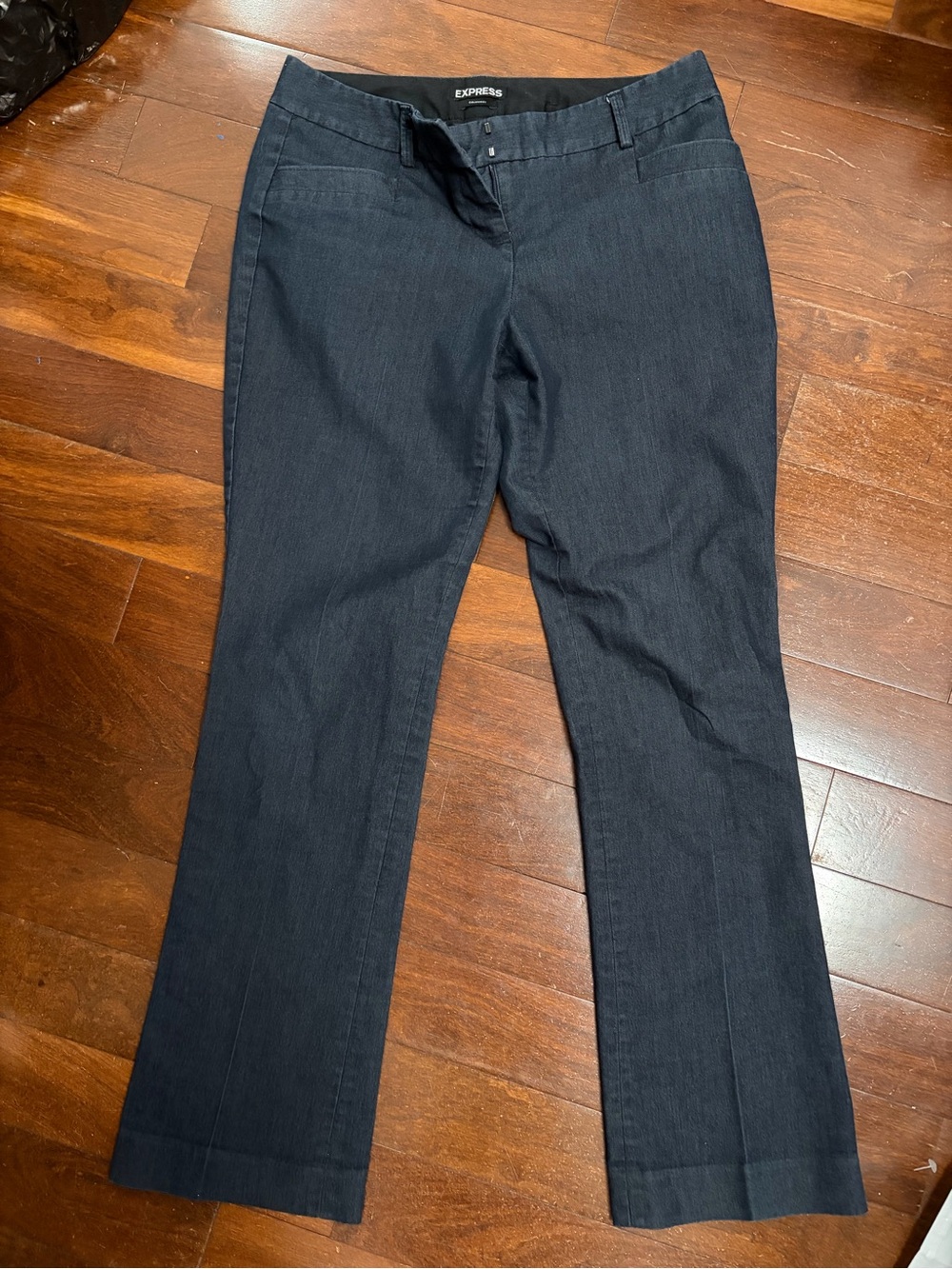 Express Women's Dark Navy Boot-Cut Dress Pants